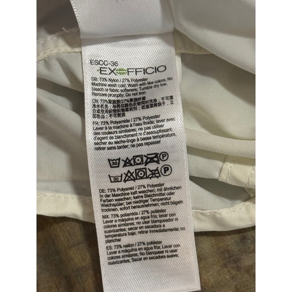 ExOfficio Bugs Away Halo Long Sleeve Shirt Mens Large White Ventilated Fishing - Picture 12 of 13